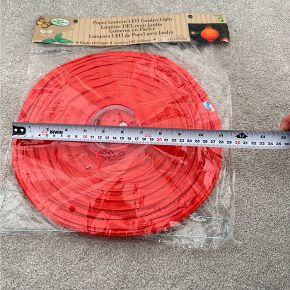 Red LED Paper Lantern - Picture 4 of 4